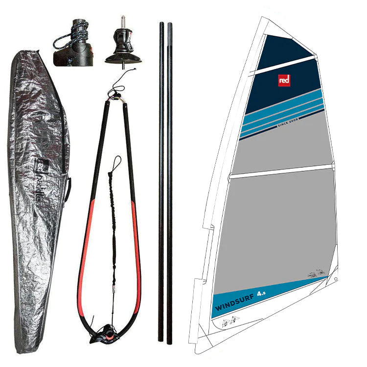 Red 2022 Ride Windsurf 4.5m Rig Pack