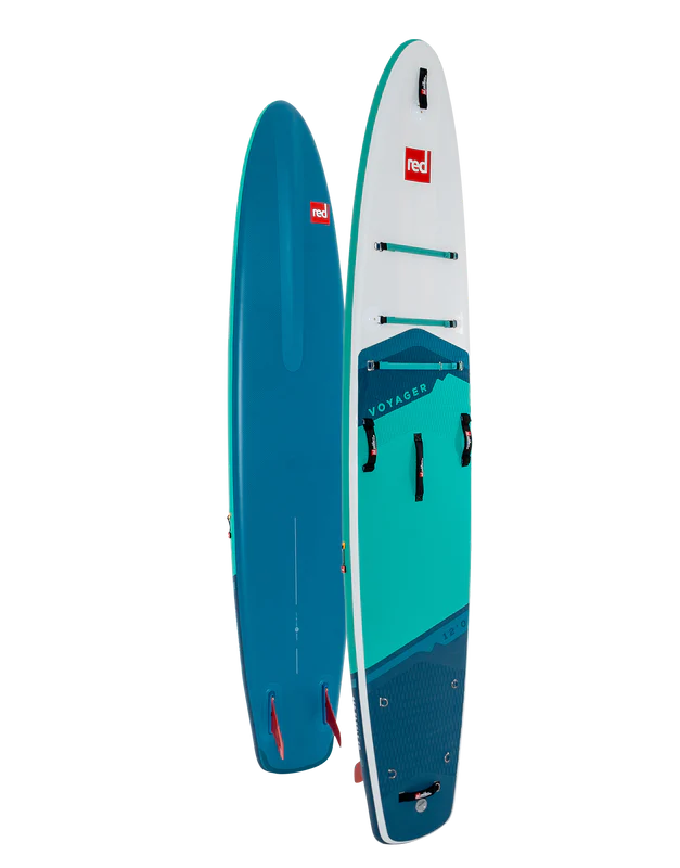 Red 12&#39;0&quot; Voyager Hybrid Tough MSL Inflatable Paddle Board Package 2023