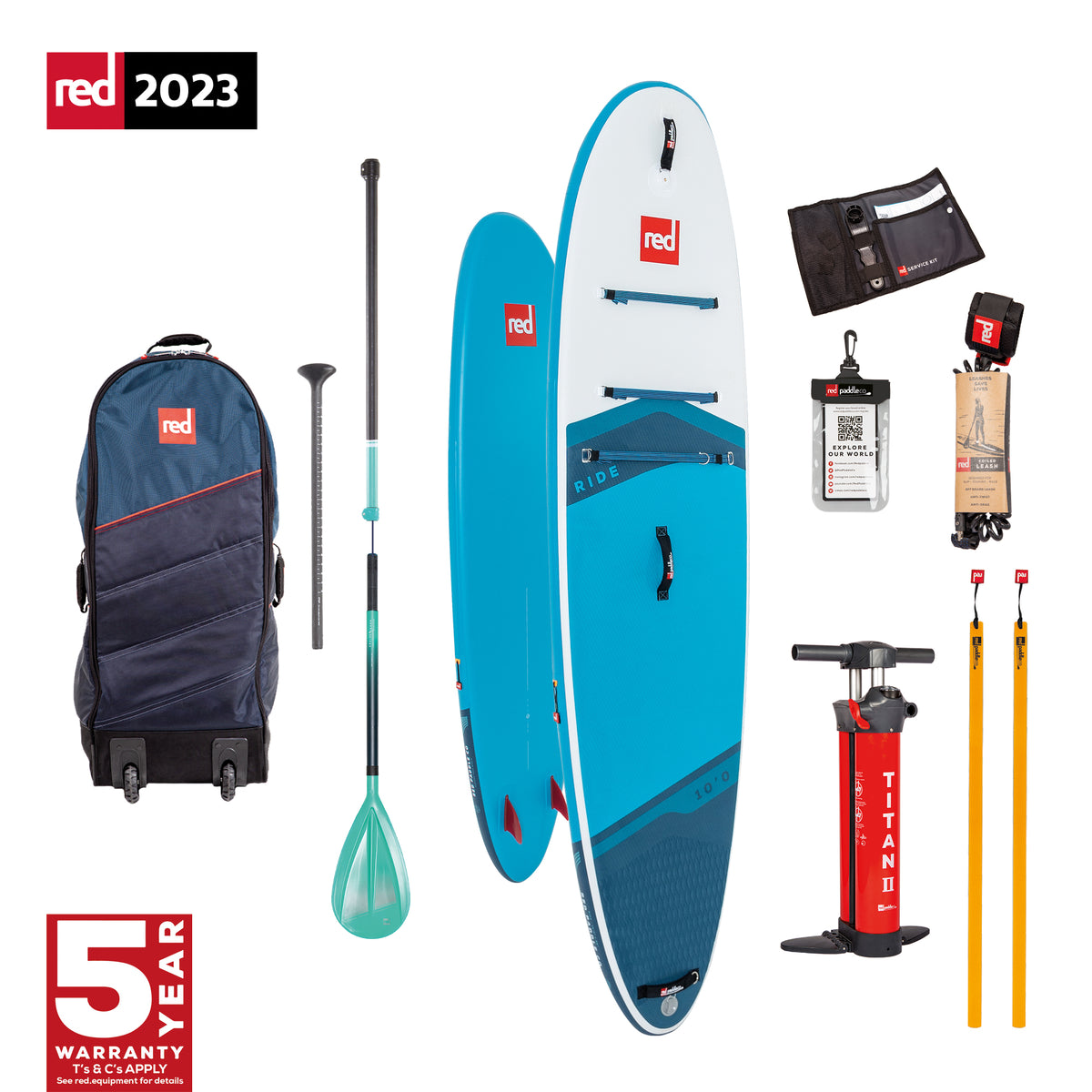Red 10&#39;0&quot; Ride MSL Inflatable Paddle board