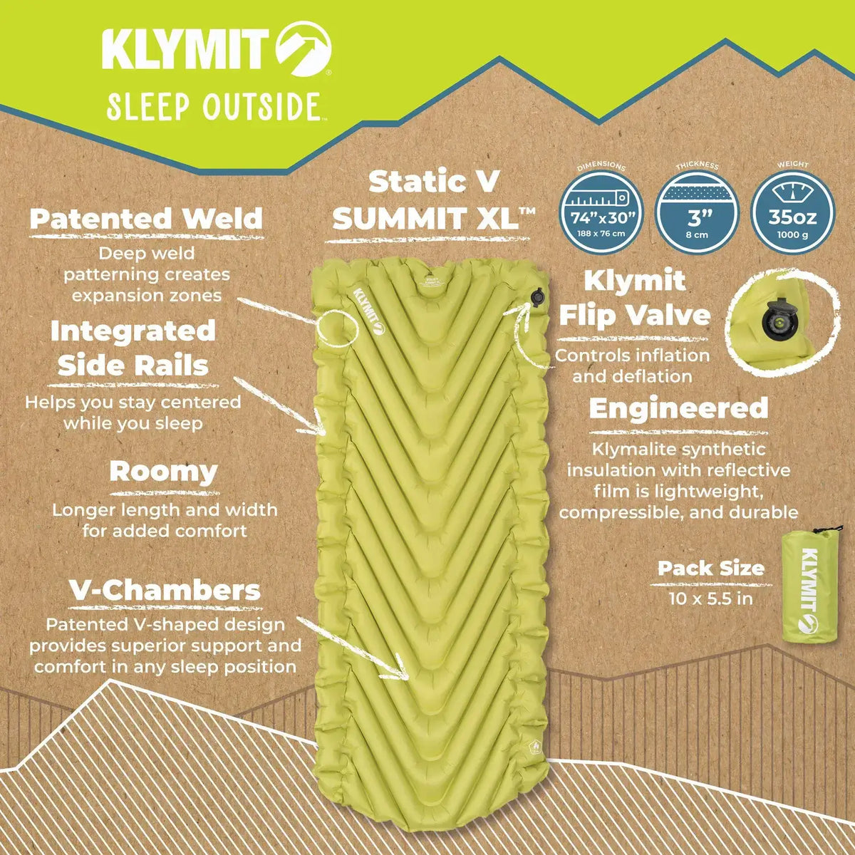 Klymit Static V Summit Sleeping Mat
