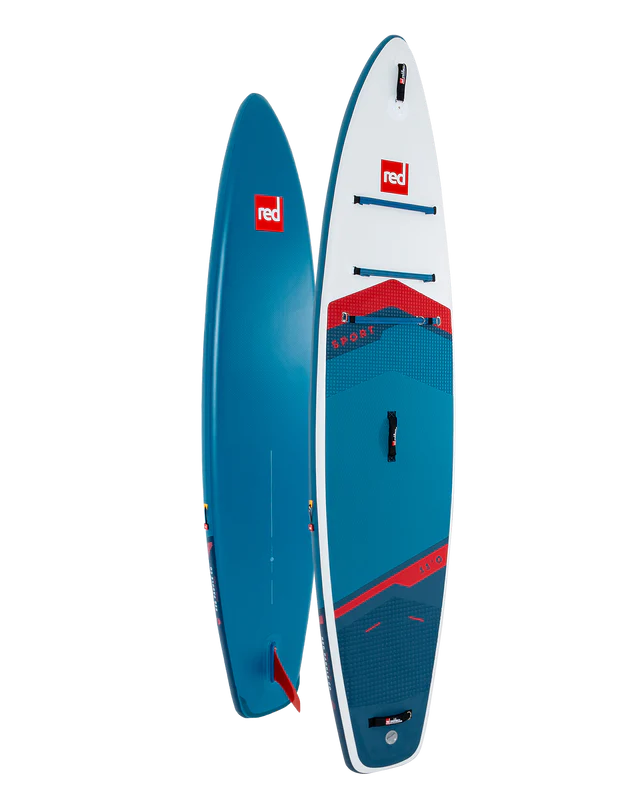 Red 11&#39;0&quot; Sport Hybrid Tough MSL Inflatable Paddle Board Package 2023