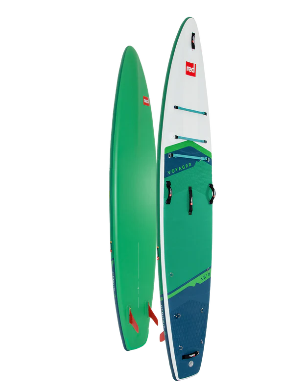 Red 13&#39;2&quot; Voyager Hybrid Tough MSL Inflatable Paddle Board Package 2023