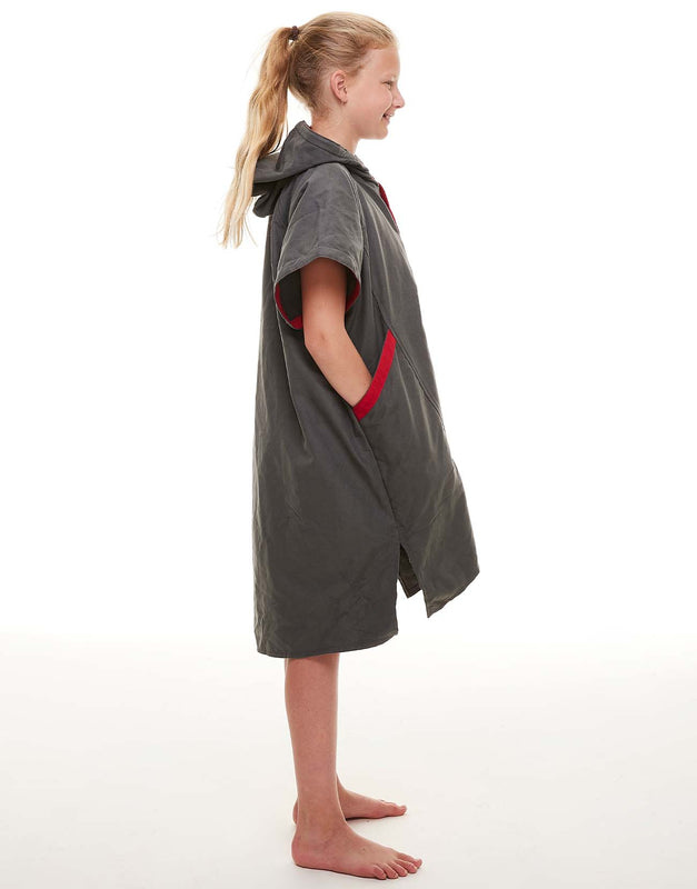 Red Grey Changing Robe Red Kid's Quick Dry Change Robe - Grey - Outfitters Store