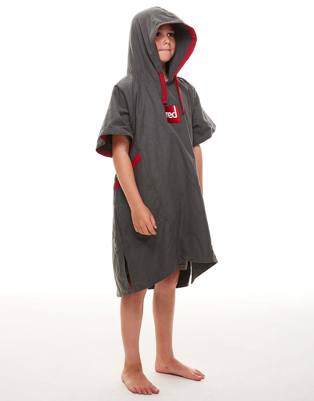 Red Kid&#39;s Quick Dry Change Robe - Grey