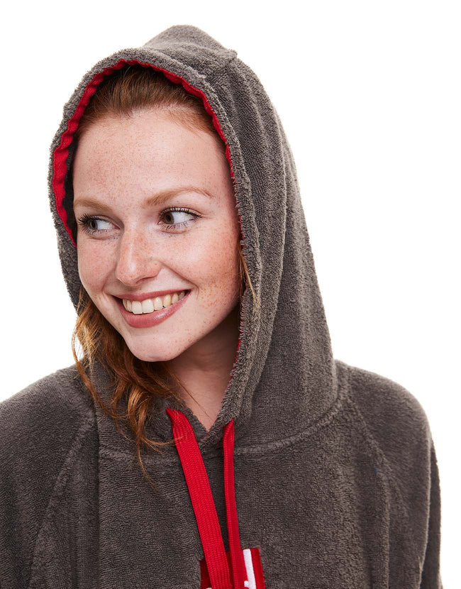 Red Women's Luxury Towelling Change Robe - Outfitters Store